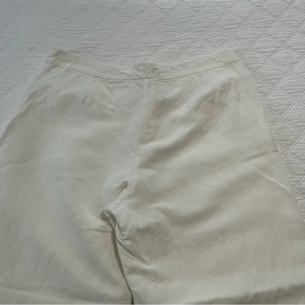 Covington petite wide leg linen pants 12p